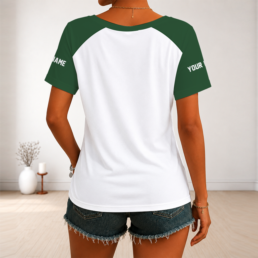 [FAN FAVORITE] NEW CUSTOMIZED WNBA12 STS SEATTLE STORM V-NECK FEMALE SHIRT