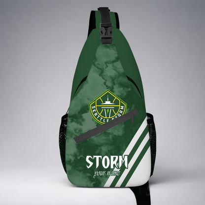 [FAN FAVORITE] NEW CUSTOMIZED WNBA12 STS SEATTLE STORM SLING BAG