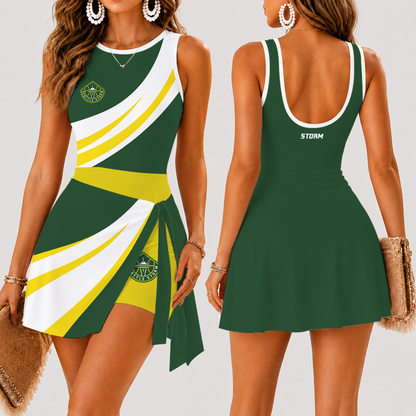 [FAN FAVORITE] NEW CUSTOMIZED WNBA12 STS SEATTLE STORM WOMEN'S SUMMER SKORT DRESS