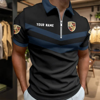 [FAN MUST-HAVE] NEW CUSTOMIZED F112 POR PORSCHE ZIP POLO SHIRT