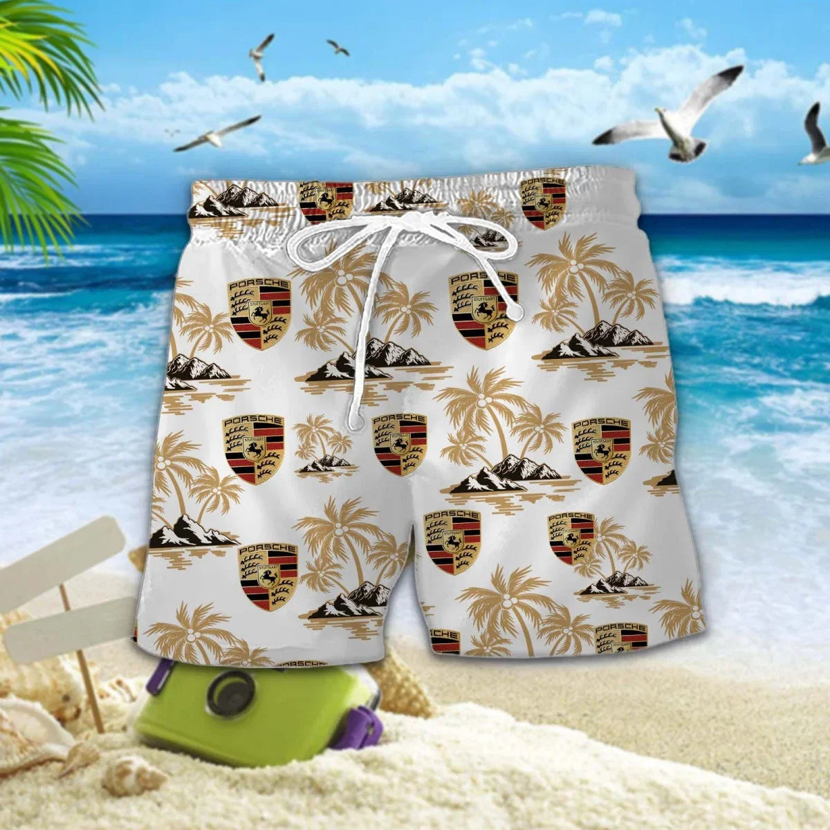 [FAN MUST-HAVE] NEW CUSTOMIZED F112 POR PORSCHE UNISEX HAWAIIAN SHIRT & SHORTS SET