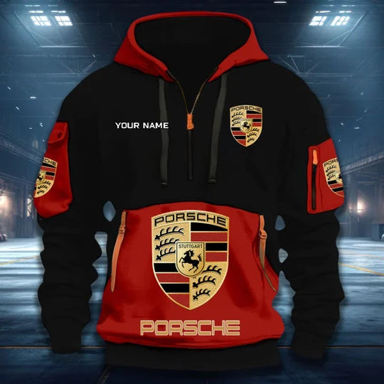[FAN MUST-HAVE] NEW CUSTOMIZED F112 POR PORSCHE QUARTER ZIP HOODIE