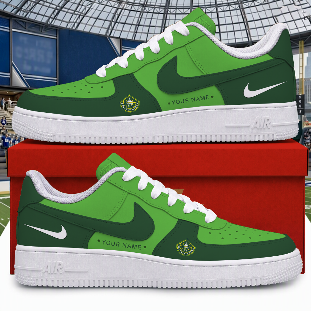 [FAN FAVORITE] NEW CUSTOMIZED WNBA12 STS SEATTLE STORM AF1 SNEAKERS