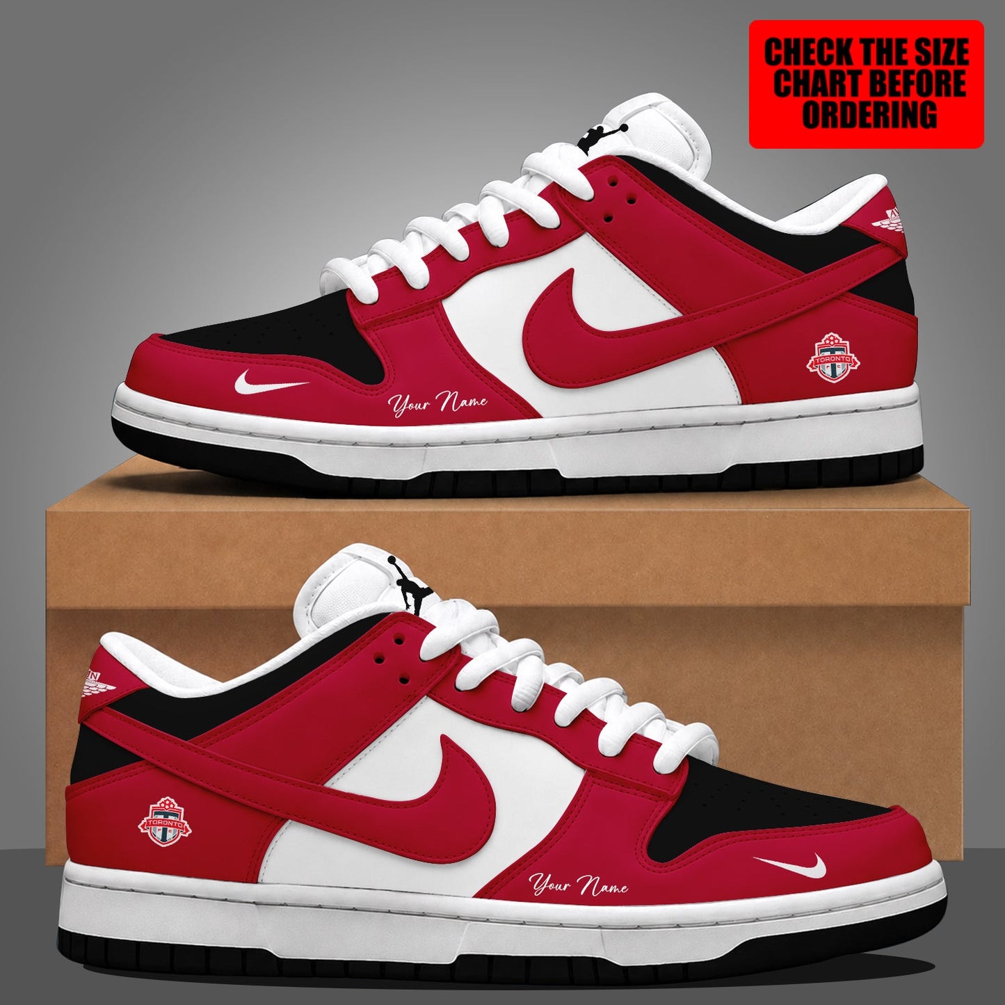 [FAN EXCLUSIVE] NEW CUSTOMIZED MLS12 TRT TORONTO FC DUNK LOW SHOES