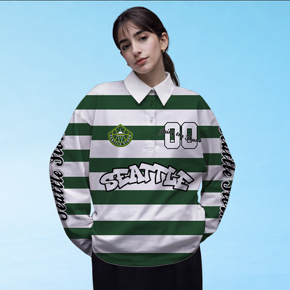 LIMITED EDITION - NEW CUSTOMIZED WNBA12 STS SE STORM LONG SLEEVE POLO