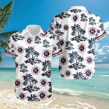 TOP SELLING - NEW CUSTOMIZED MLS13 NER NEW ENGLAND REVOLUTION UNISEX HAWAIIAN SHIRT