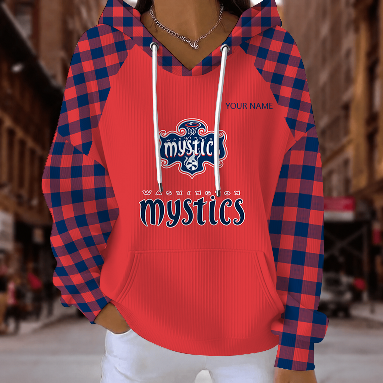 [FAN FAVORITE] NEW CUSTOMIZED WNBA13 WSM WASHINGTON MYSTICS RIBBED HOODIE & SWEATSHIRT