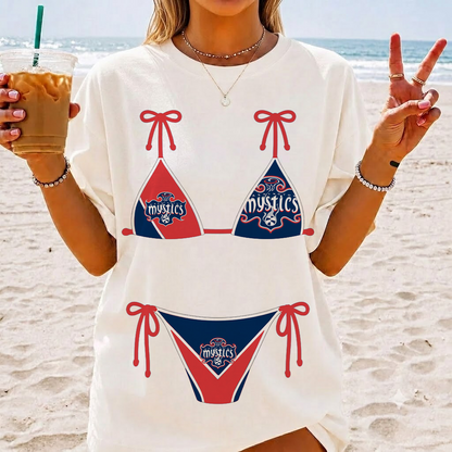 [FAN FAVORITE] NEW CUSTOMIZED WNBA13 WSM WASHINGTON MYSTICS T-SHIRT