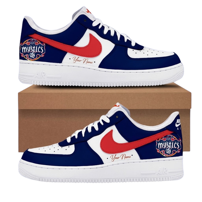 LIMITED EDITION - NEW CUSTOMIZED WNBA13 WSM WASHINGTON MYSTICS AF1 SNEAKERS