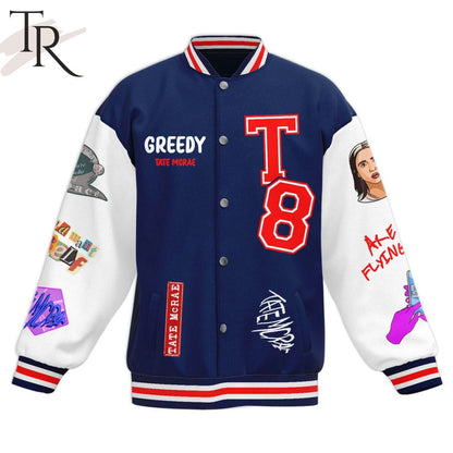 LIMITED EDITION - NEW CUSTOMIZED TATE MCRAE COLLECTION BASEBALL JACKET & SATIN VARSITY JACKET