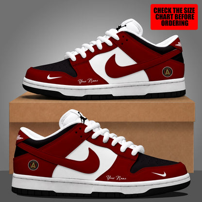 [FAN EXCLUSIVE] NEW CUSTOMIZED MLS14 ALU ATLANTA UNITED FC DUNK LOW SHOES
