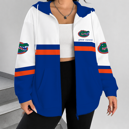 [FAN FAVORITE] NEW CUSTOMIZED NCAA MAM14 FLG FLORIDA GATORS STRAPPY ZIP HOODIE