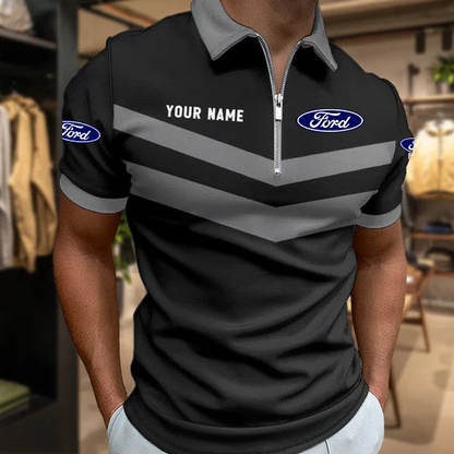 [FAN MUST-HAVE] NEW CUSTOMIZED F114 FRD FORD RACING ZIP POLO SHIRT