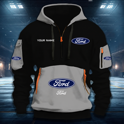 [FAN MUST-HAVE] NEW CUSTOMIZED F114 FRD FORD QUARTER ZIP HOODIE