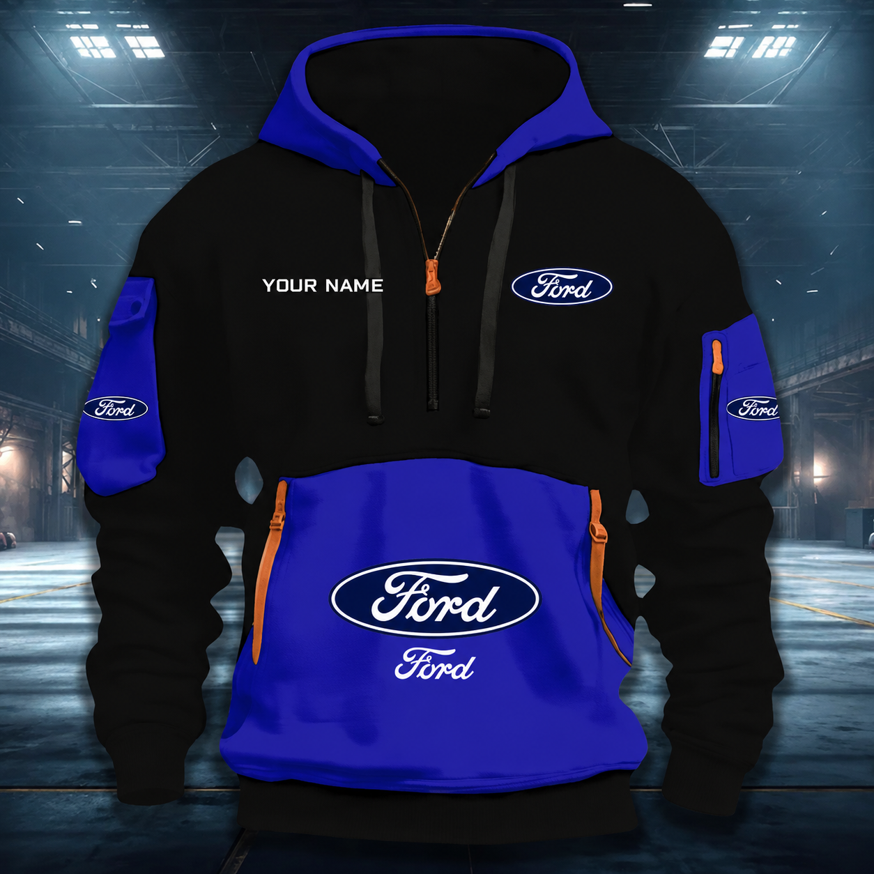 [FAN MUST-HAVE] NEW CUSTOMIZED F114 FRD FORD QUARTER ZIP HOODIE