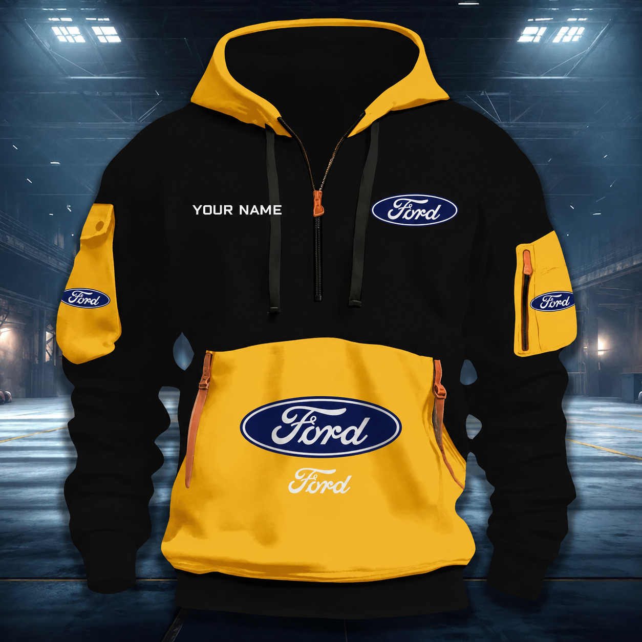 [FAN MUST-HAVE] NEW CUSTOMIZED F114 FRD FORD QUARTER ZIP HOODIE