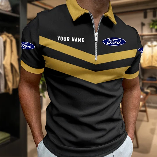 [FAN MUST-HAVE] NEW CUSTOMIZED F114 FRD FORD RACING ZIP POLO SHIRT