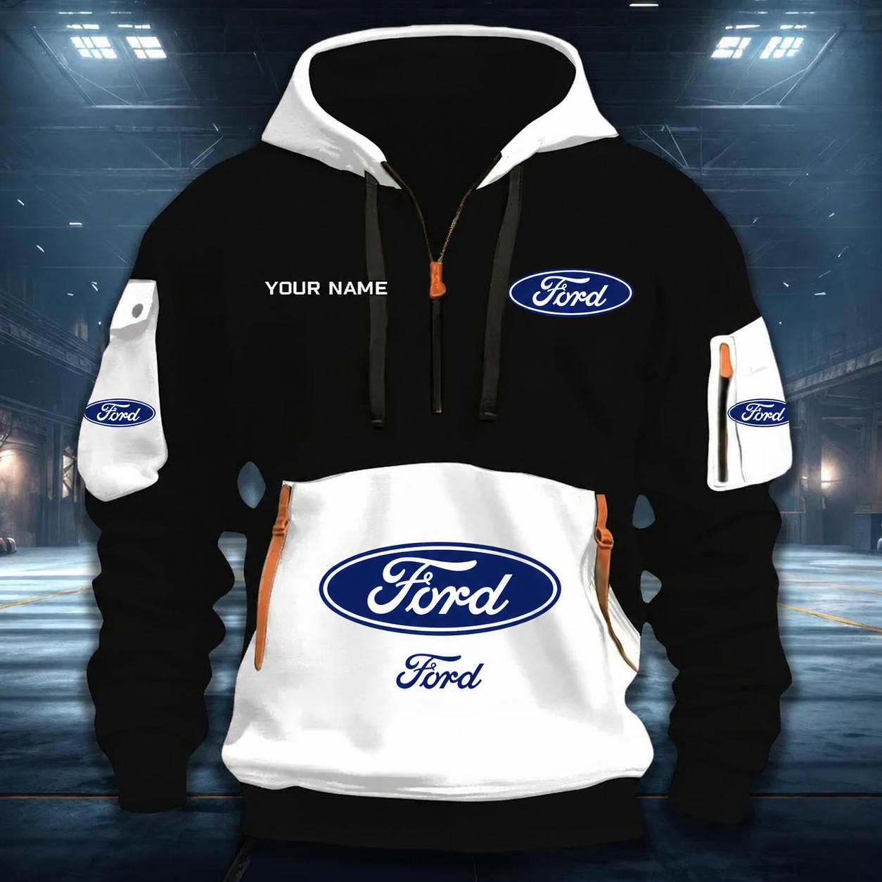 [FAN MUST-HAVE] NEW CUSTOMIZED F114 FRD FORD QUARTER ZIP HOODIE