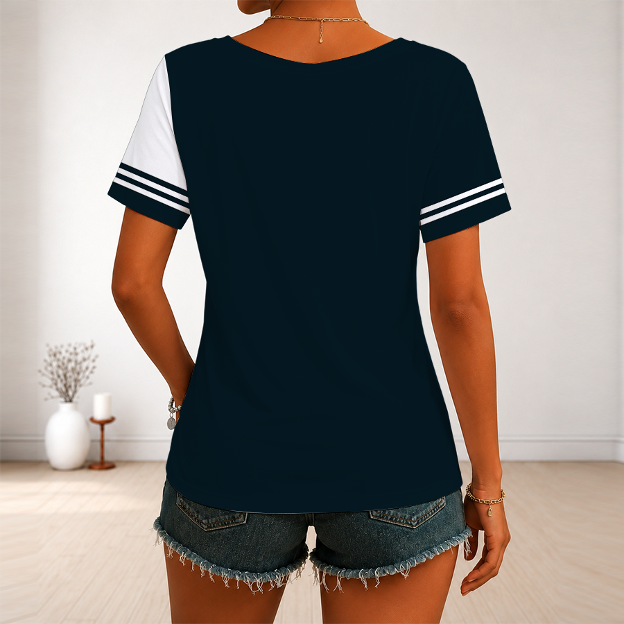 [FAN FAVORITE] NEW CUSTOMIZED WNBA14 CLR CLEVELAND ROCKERS V-NECK FEMALE SHIRT