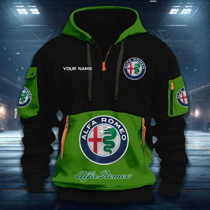 [FAN MUST-HAVE] NEW CUSTOMIZED F115 ALR ALFA ROMEO QUARTER ZIP HOODIE