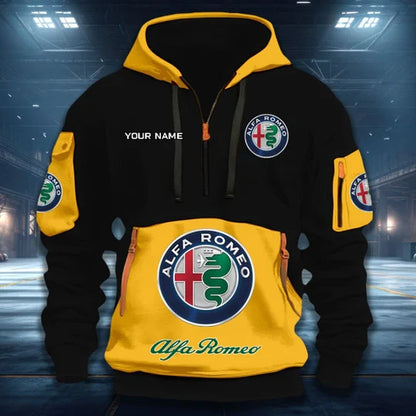 [FAN MUST-HAVE] NEW CUSTOMIZED F115 ALR ALFA ROMEO QUARTER ZIP HOODIE