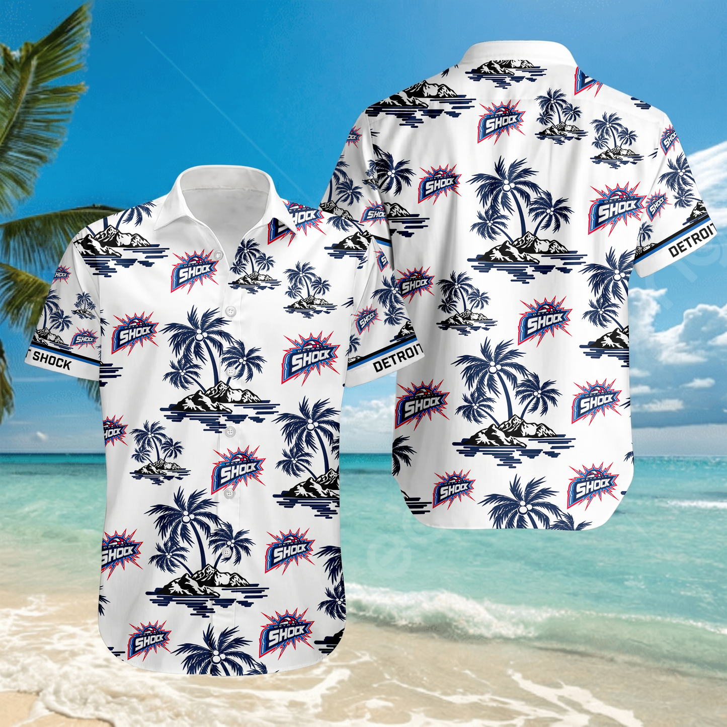 ENDING TODAY - NEW CUSTOMIZED WNBA15 DTS DETROIT SHOCK UNISEX HAWAIIAN SHIRT
