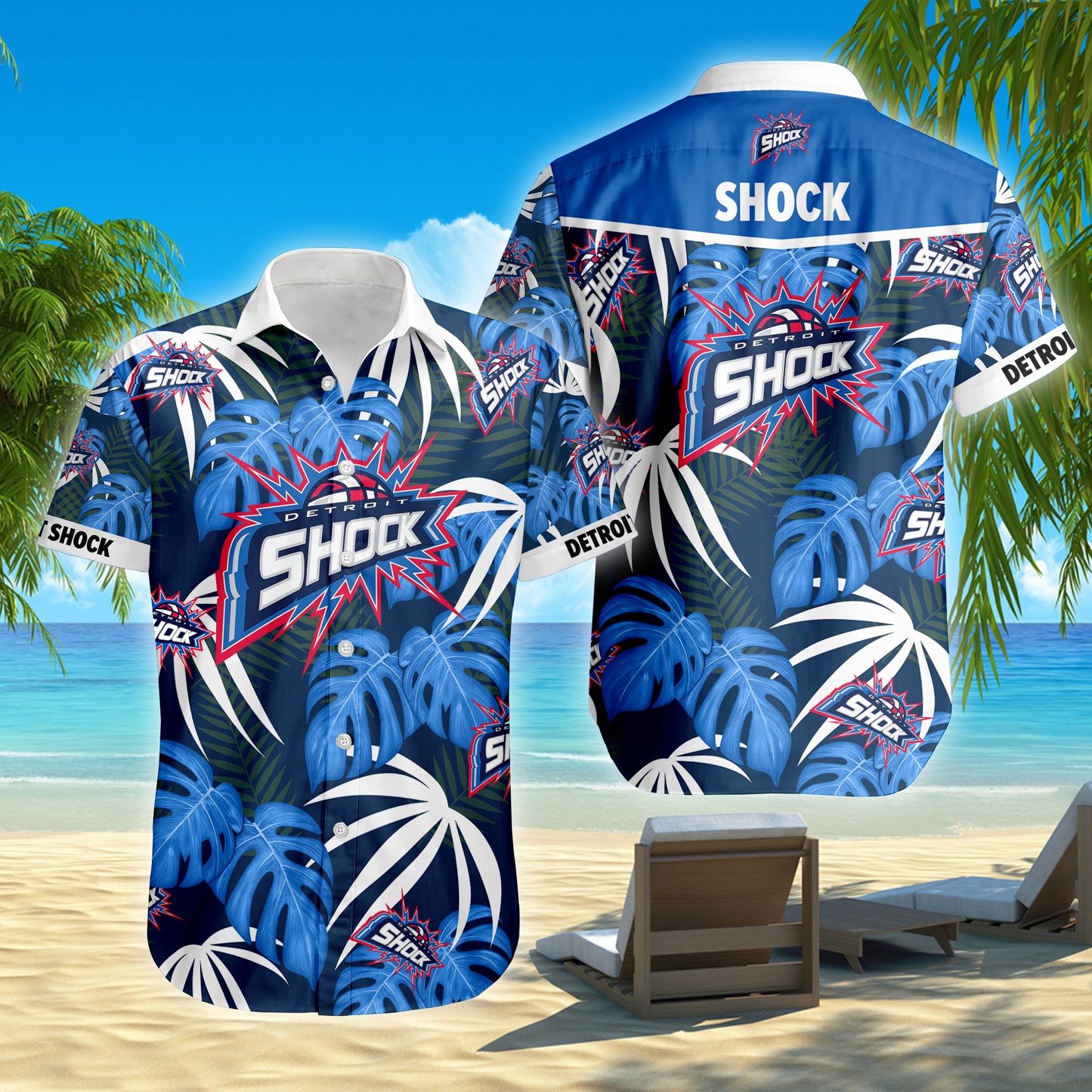 ENDING TODAY - NEW CUSTOMIZED WNBA15 DTS DETROIT SHOCK UNISEX HAWAIIAN SHIRT