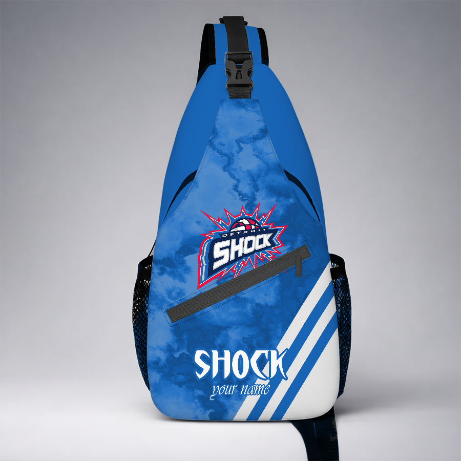 [FAN FAVORITE] NEW CUSTOMIZED WNBA15 DTS DETROIT SHOCK SLING BAG