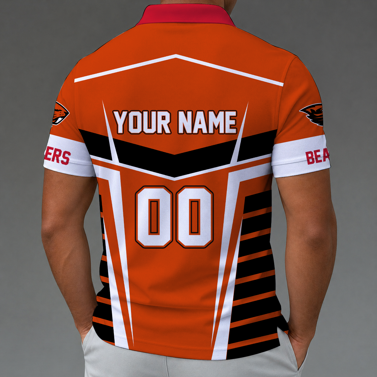 [FAN FAVORITE] NEW CUSTOMIZED NCAA CWS15 OGB OREGON STATE BEAVERS POLO SHIRT