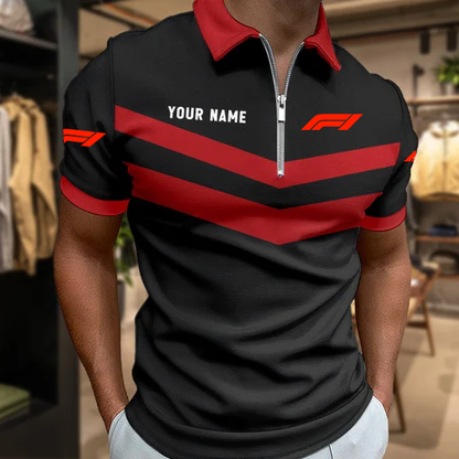 [FAN MUST-HAVE] NEW CUSTOMIZED F116 F1U FORMULA 1 ZIP POLO SHIRT