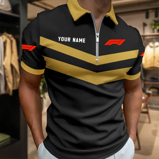 [FAN MUST-HAVE] NEW CUSTOMIZED F116 F1U FORMULA 1 ZIP POLO SHIRT