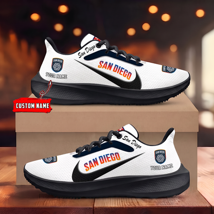 [FAN EXCLUSIVE] NEW CUSTOMIZED MLS16 SDF SAN DIEGO FC ROAD RUNNING SHOES