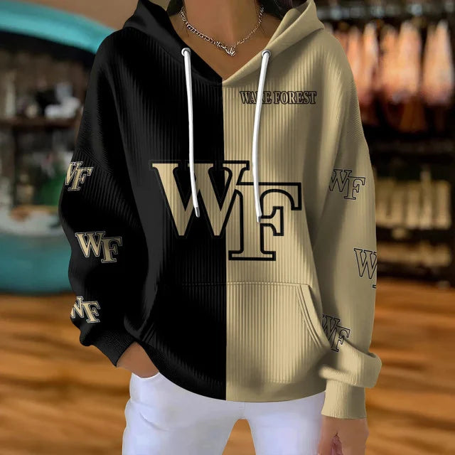 [FAN FAVORITE] NEW CUSTOMIZED NCAA CFH16 WFD WAKE FOREST DEMON DEACONS RIBBED HOODIE & SWEATSHIRT