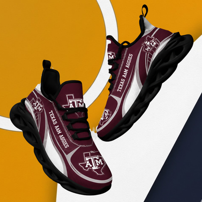 LIMITED EDITION - NEW CUSTOMIZED NCAA FBS16 TAA TEXAS A&M AGGIES CLUNKY SNEAKERS