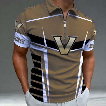 [FAN FAVORITE] NEW CUSTOMIZED NCAA CWS17 VDC VANDERBILT COMMODORES POLO SHIRT