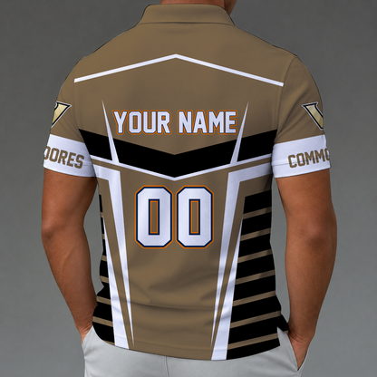 [FAN FAVORITE] NEW CUSTOMIZED NCAA CWS17 VDC VANDERBILT COMMODORES POLO SHIRT