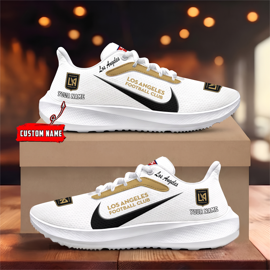 [FAN EXCLUSIVE] NEW CUSTOMIZED MLS18 LAF LOS ANGELES FC ROAD RUNNING SHOES