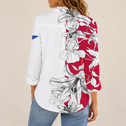 [FAN FAVORITE] NEW CUSTOMIZED NCAA FBS18 WSB WISCONSIN BADGERS WOMEN CASUAL SHIRT