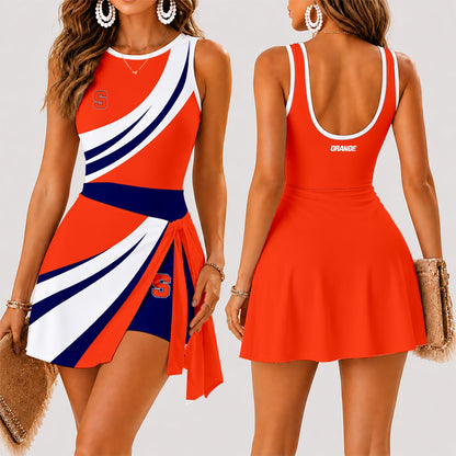 [FAN FAVORITE] NEW CUSTOMIZED NCAA MAM19 SYO SYRACUSE ORANGE WOMEN'S SUMMER SKORT DRESS
