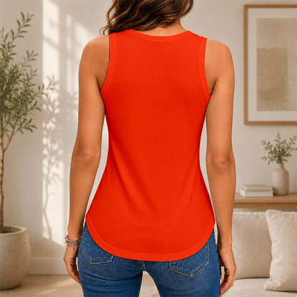 [FAN FAVORITE] NEW CUSTOMIZED NCAA MAM19 SYO SYRACUSE ORANGE WOMEN'S V-NECK TANK TOP