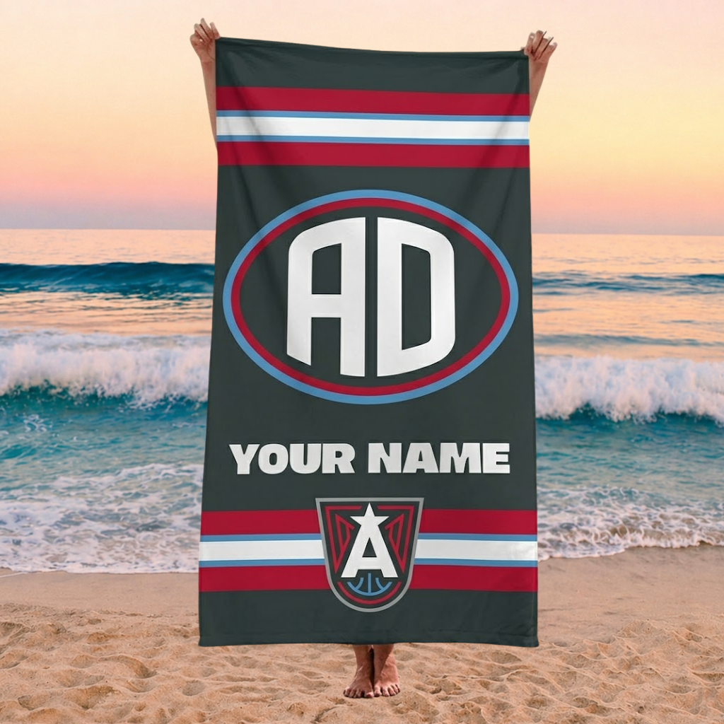 ENDING TODAY - NEW CUSTOMIZED WNBA01 ALD ATLANTA DREAM BEACH TOWEL FOR FAN