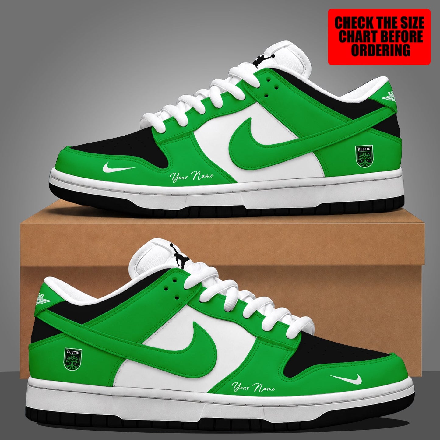 [FAN EXCLUSIVE] NEW CUSTOMIZED MLS21 ATF AUSTIN FC DUNK LOW SHOES