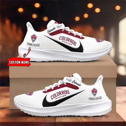 [FAN EXCLUSIVE] NEW CUSTOMIZED MLS26 CLR COLORADO RAPIDS ROAD RUNNING SHOES