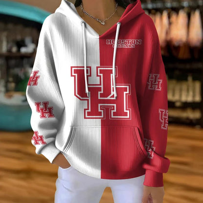 [FAN FAVORITE] NEW CUSTOMIZED NCAA MAM26 HOC HOUSTON COUGARS STRAPPY RIBBED HOODIE & SWEATSHIRT