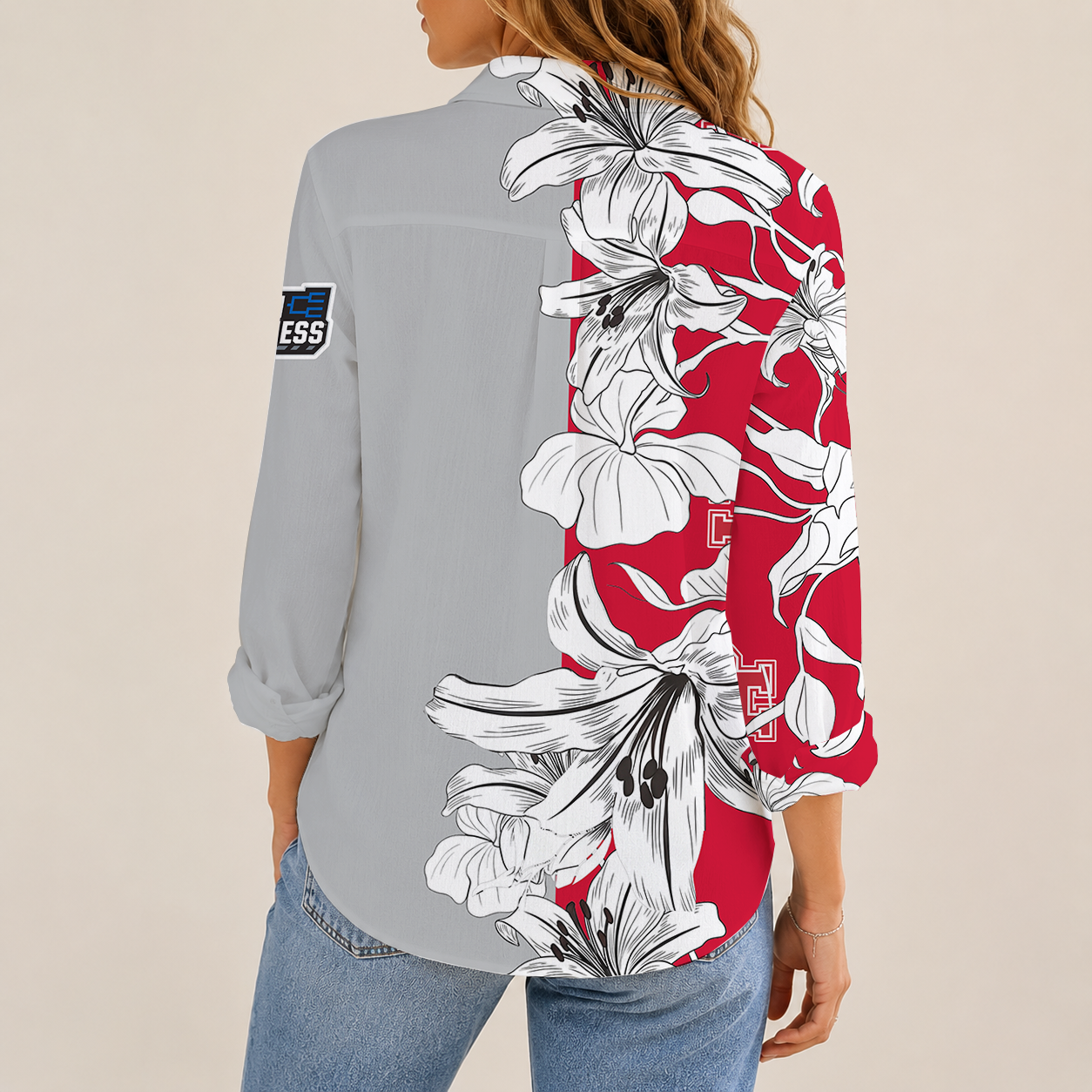 [FAN FAVORITE] NEW CUSTOMIZED NCAA MAM26 HOC HOUSTON COUGARS STRAPPY WOMEN CASUAL SHIRT