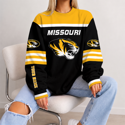 [FAN FAVORITE] NEW CUSTOMIZED NCAA FBS26 MST MISSOURI TIGERS UNISEX SWEATSHIRT