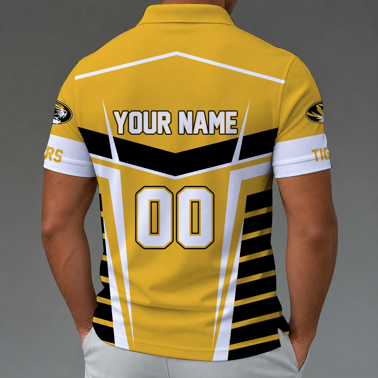 [FAN FAVORITE] NEW CUSTOMIZED NCAA FBS26 MST MISSOURI TIGERS POLO SHIRT