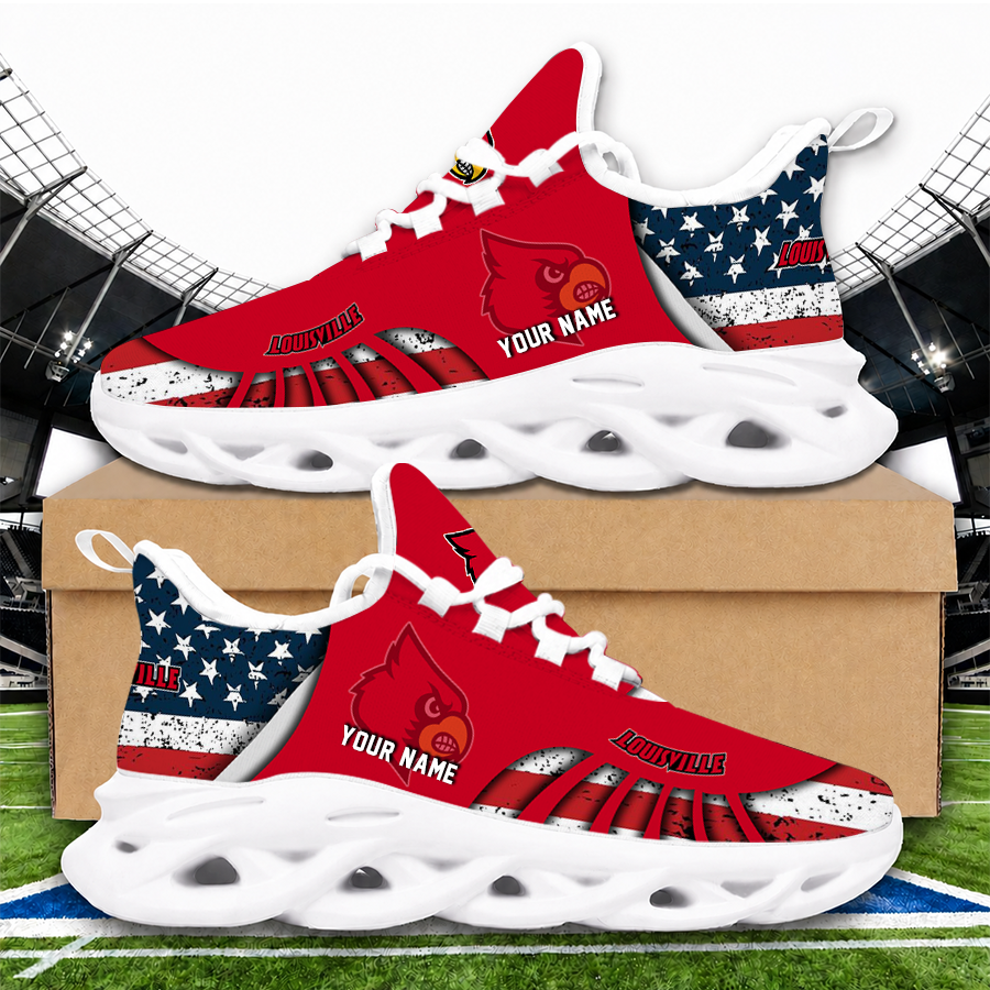 [FAN FAVORITE] NEW CUSTOMIZED NCAA CWS26 ULC LOUISVILLE CARDINALS UNISEX CLUNKY SNEAKERS