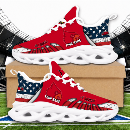[FAN FAVORITE] NEW CUSTOMIZED NCAA CWS26 ULC LOUISVILLE CARDINALS UNISEX CLUNKY SNEAKERS