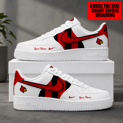 [FAN FAVORITE] NEW CUSTOMIZED NCAA CWS26 ULC LOUISVILLE CARDINALS AF1 SHOES